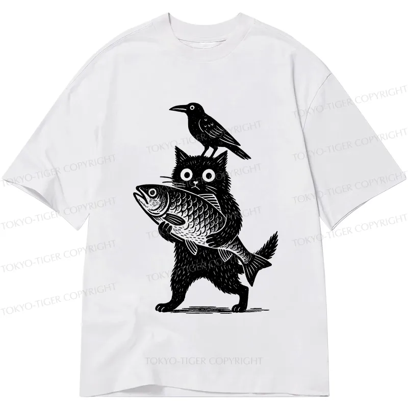 Tokyo-Tiger Black Animals Funny Classic T-Shirt
