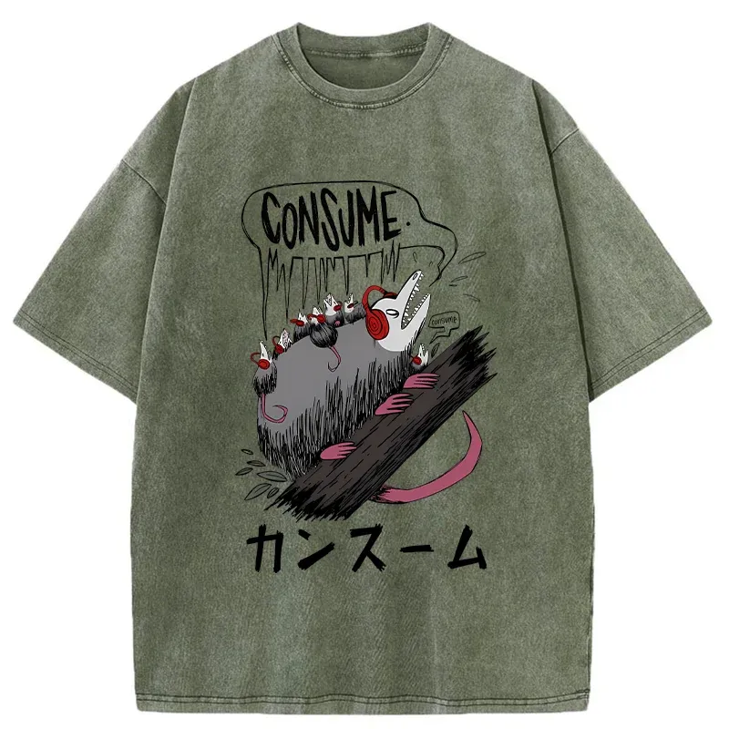 Tokyo-Tiger Consume Possum Japan Washed T-Shirt