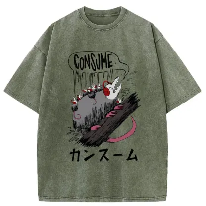 Tokyo-Tiger Consume Possum Japan Washed T-Shirt