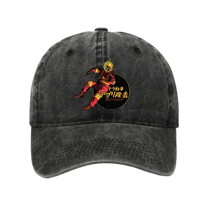 Tokyo-Tiger Skeleton Astronaut Washed Cap