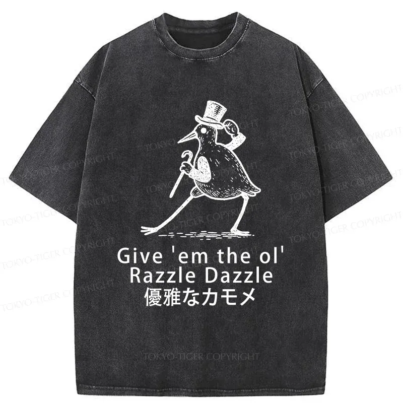 Tokyo-Tiger Gentleman Seagull Washed T-Shirt