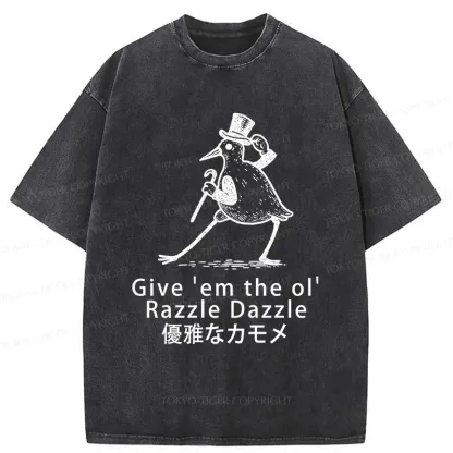 Tokyo-Tiger Gentleman Seagull Washed T-Shirt