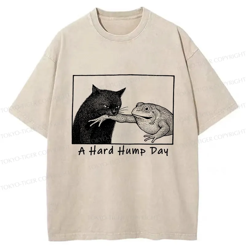 Tokyo-Tiger A Hard Hump Day Washed T-Shirt
