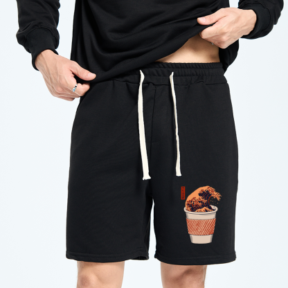 Tokyo-Tiger The Great Wave of Coffee Unisex Shorts