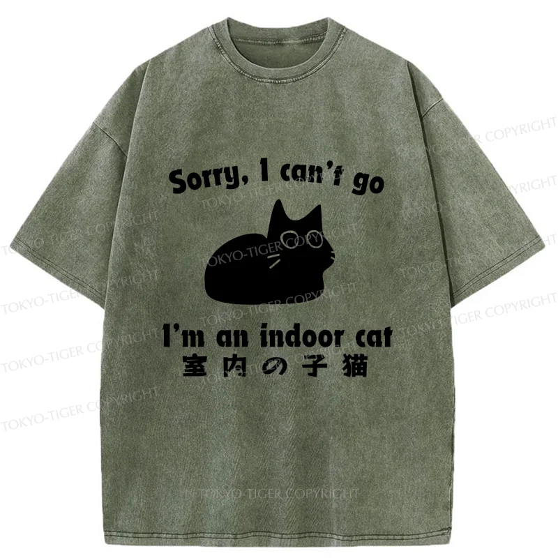 Tokyo-Tiger Indoor Kitten Washed T-Shirt