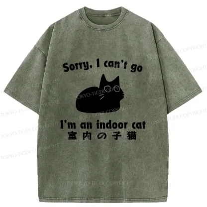 Tokyo-Tiger Indoor Kitten Washed T-Shirt