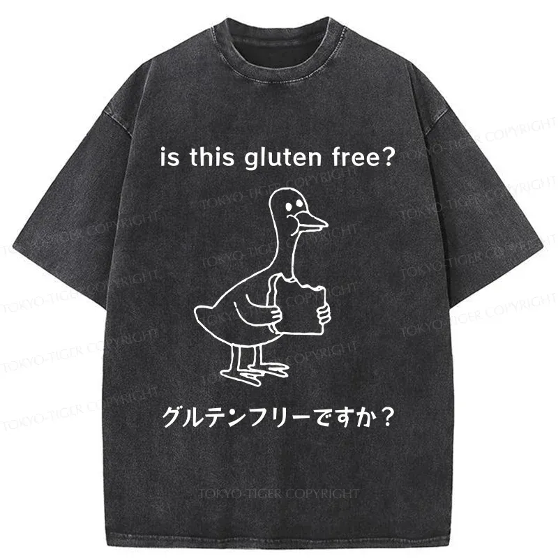 Tokyo-Tiger Avoid Gluten Product Washed T-Shirt