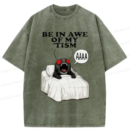 Tokyo-Tiger Mothman Wakes Up Washed T-Shirt