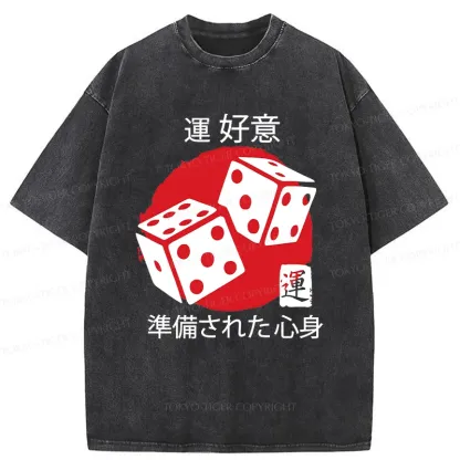 Tokyo-Tiger Lucky Sieve Washed T-Shirt