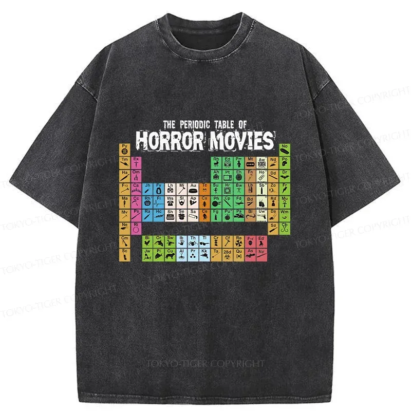 Tokyo-Tiger Horror Elements Washed T-Shirt