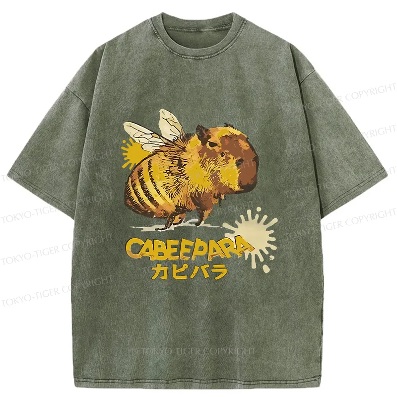 Tokyo-Tiger Cabeepara Washed T-Shirt