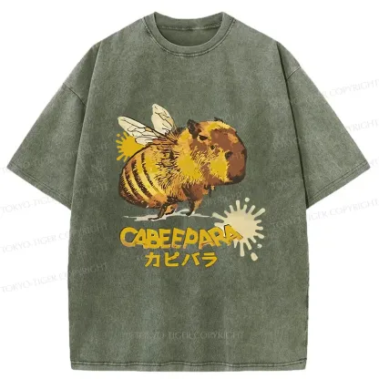 Tokyo-Tiger Cabeepara Washed T-Shirt