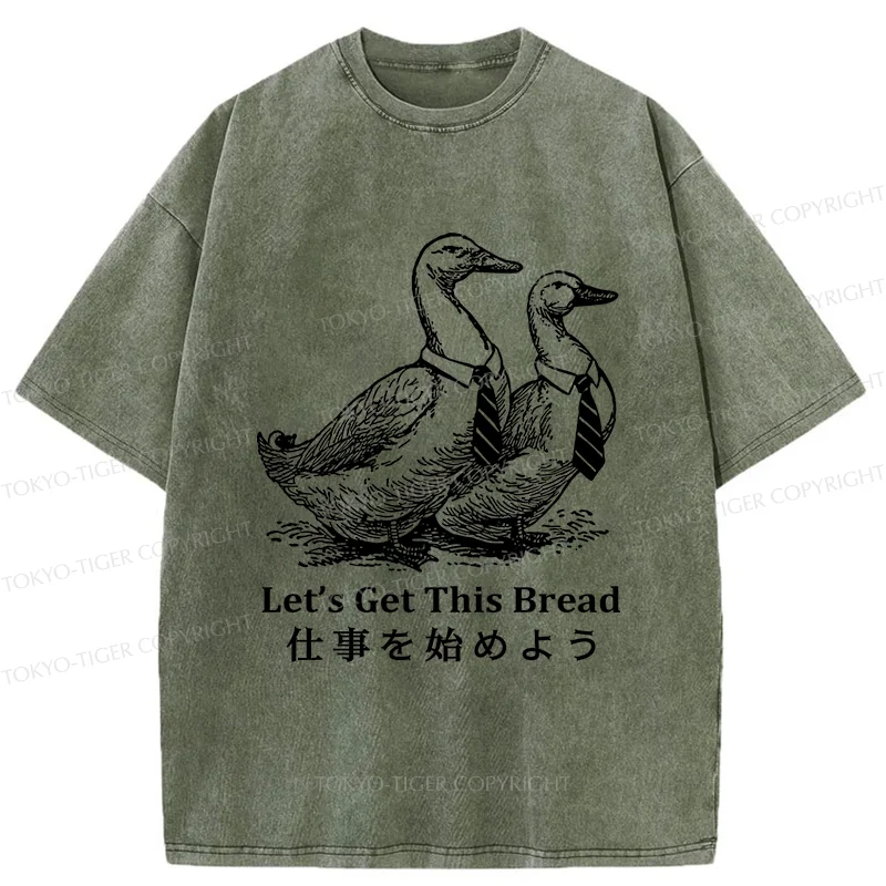 Tokyo-Tiger Working Goose Washed T-Shirt
