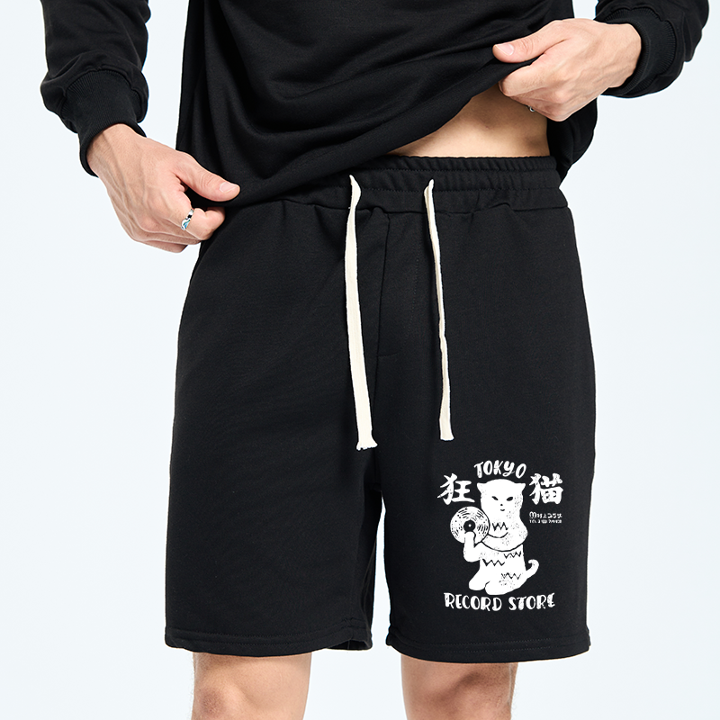 Tokyo-Tiger Tokyo Record Store Cat CD Unisex Shorts