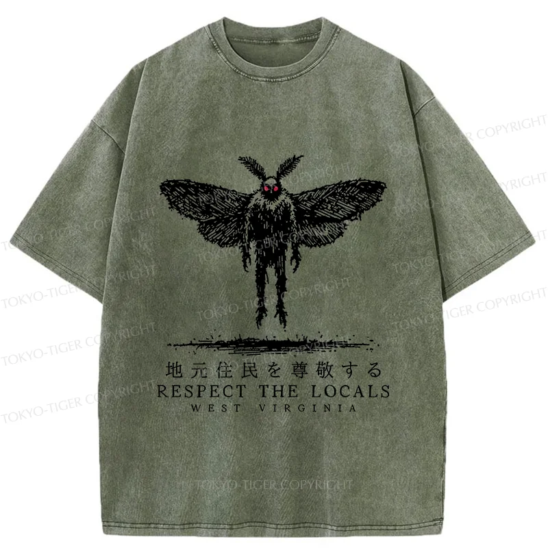 Tokyo-Tiger Mothman Saga Washed T-Shirt