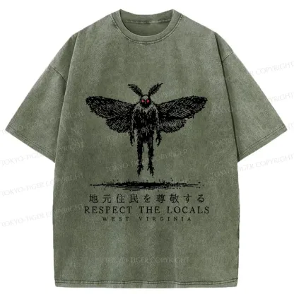 Tokyo-Tiger Mothman Saga Washed T-Shirt