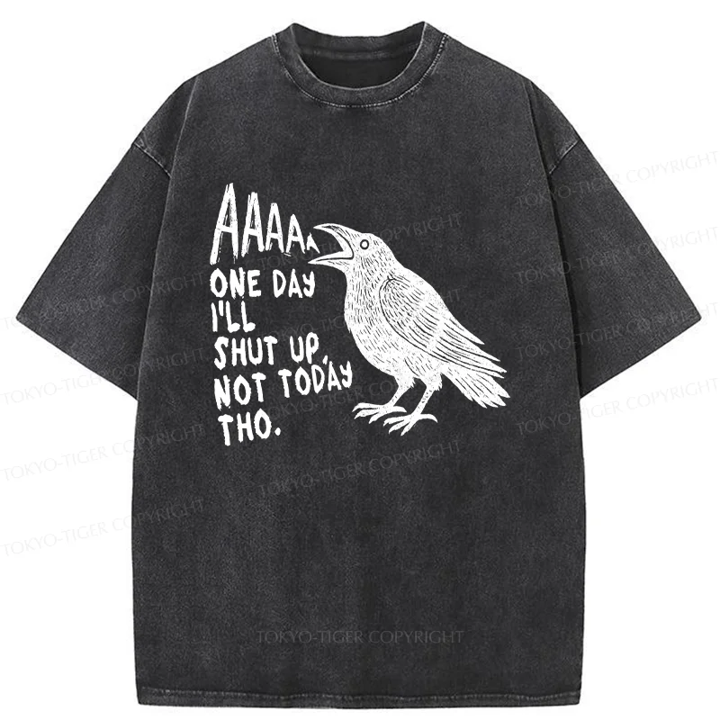 Tokyo-Tiger Funny Crow Japan Washed T-Shirt