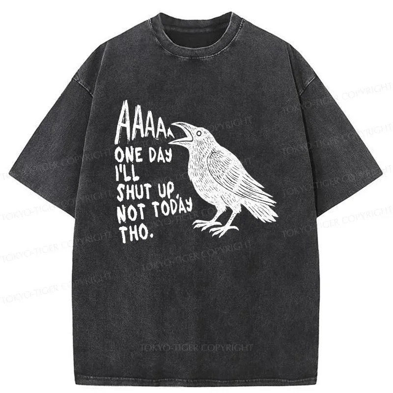 Tokyo-Tiger Funny Crow Japan Washed T-Shirt