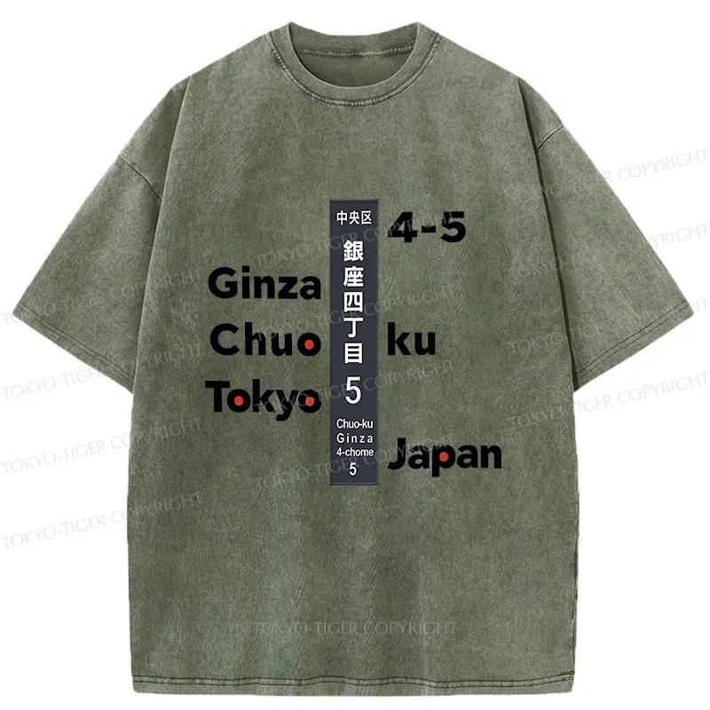 Tokyo-Tiger Ginza Tokyo Washed T-Shirt