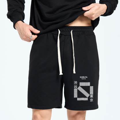 Tokyo-Tiger Japanese Shibuya Crossing Unisex Shorts