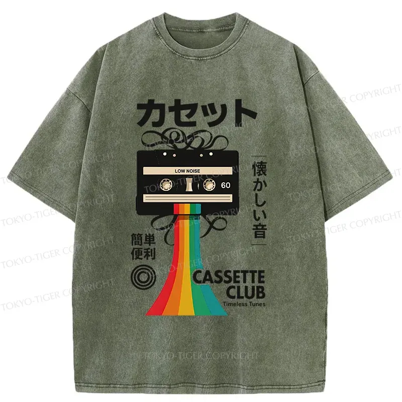 Tokyo-Tiger Colored Tape Washed T-Shirt