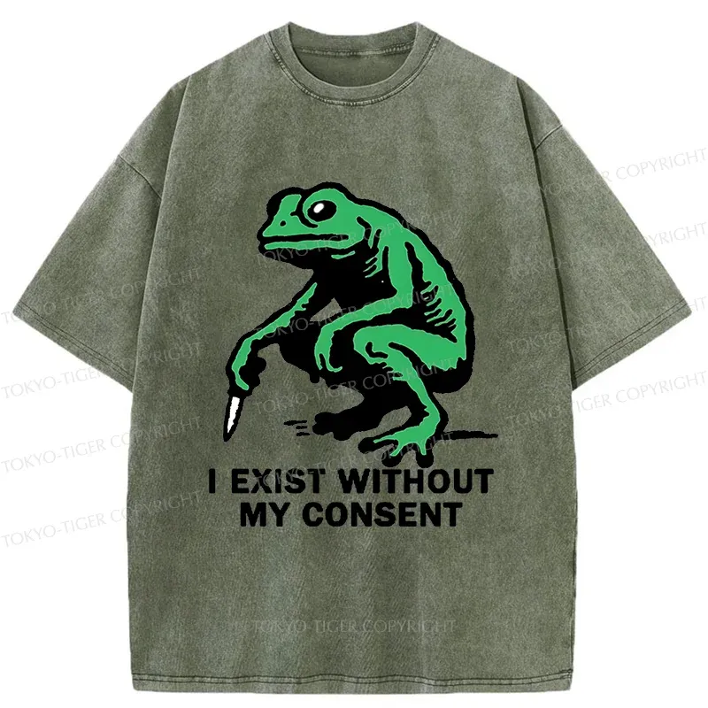 Tokyo-Tiger Dangerous Frog Washed T-Shirt