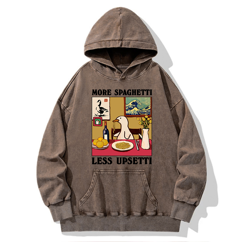 Tokyo-Tiger More Spaghetti Less Upsetti Goose Washed Hoodie