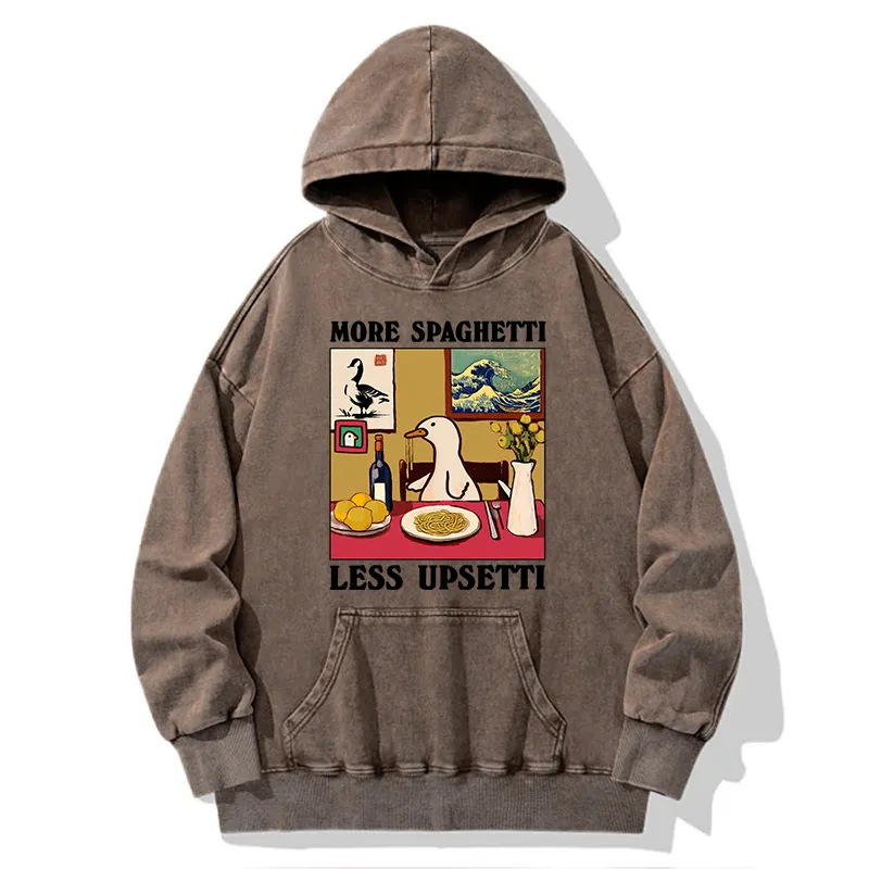 Tokyo-Tiger More Spaghetti Less Upsetti Goose Washed Hoodie