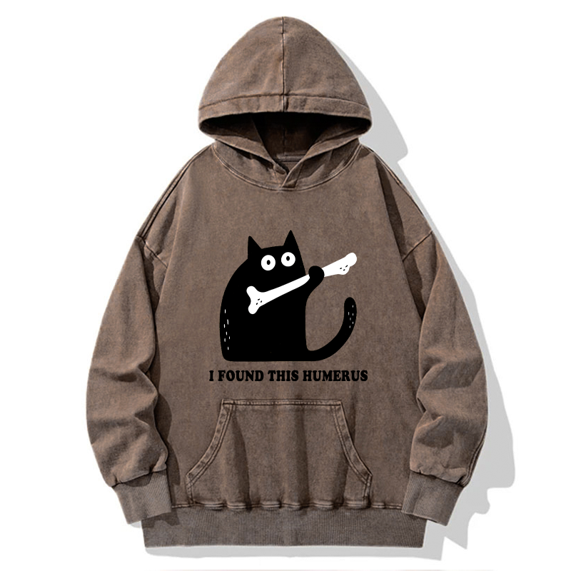 Tokyo-Tiger Cat Found This Humerus Washed Hoodie