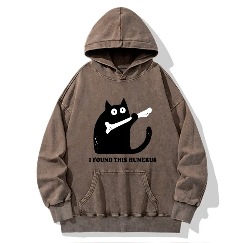 Tokyo-Tiger Cat Found This Humerus Washed Hoodie