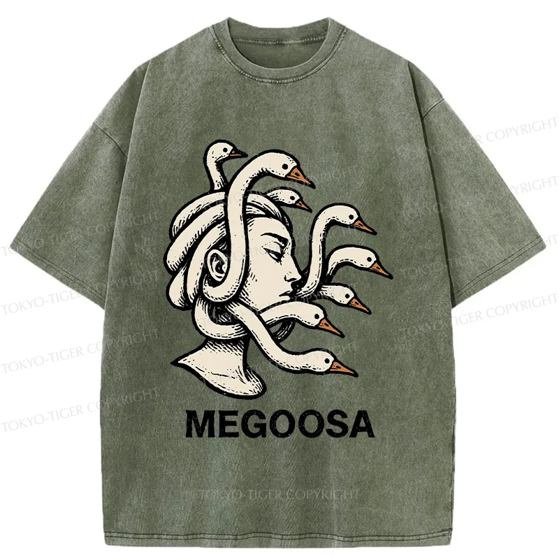Tokyo-Tiger Legendary Goose Washed T-Shirt