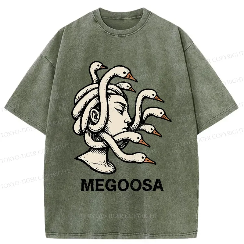 Tokyo-Tiger Legendary Goose Washed T-Shirt