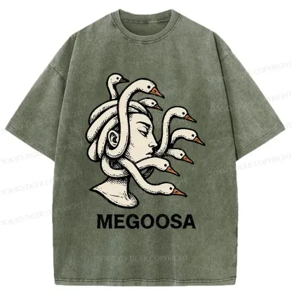 Tokyo-Tiger Legendary Goose Washed T-Shirt