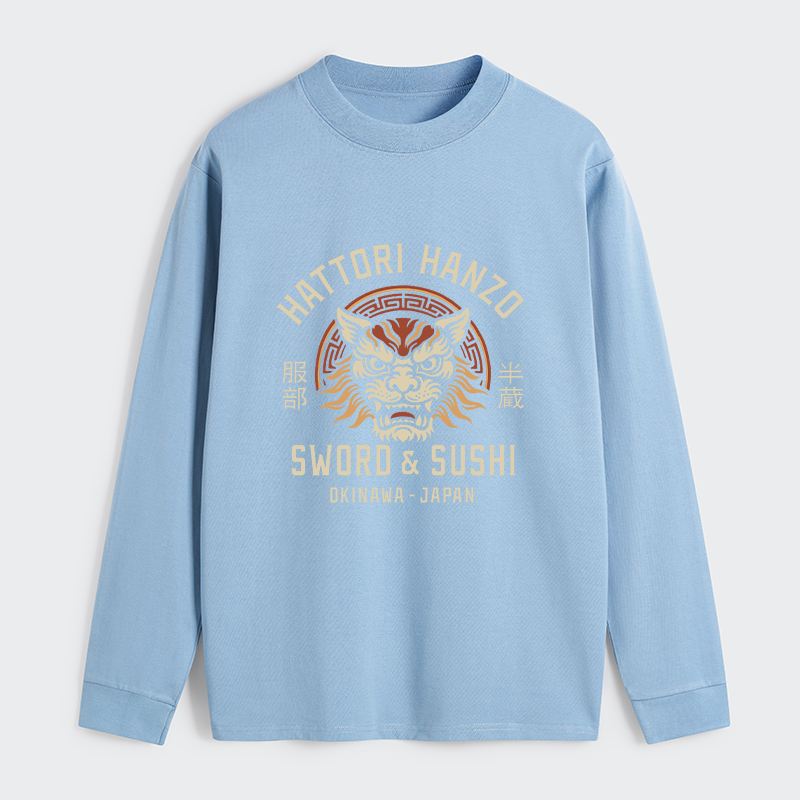 Tokyo-Tiger Hattori Lion Japanese Samurai Classic Long Sleeve T-Shirt