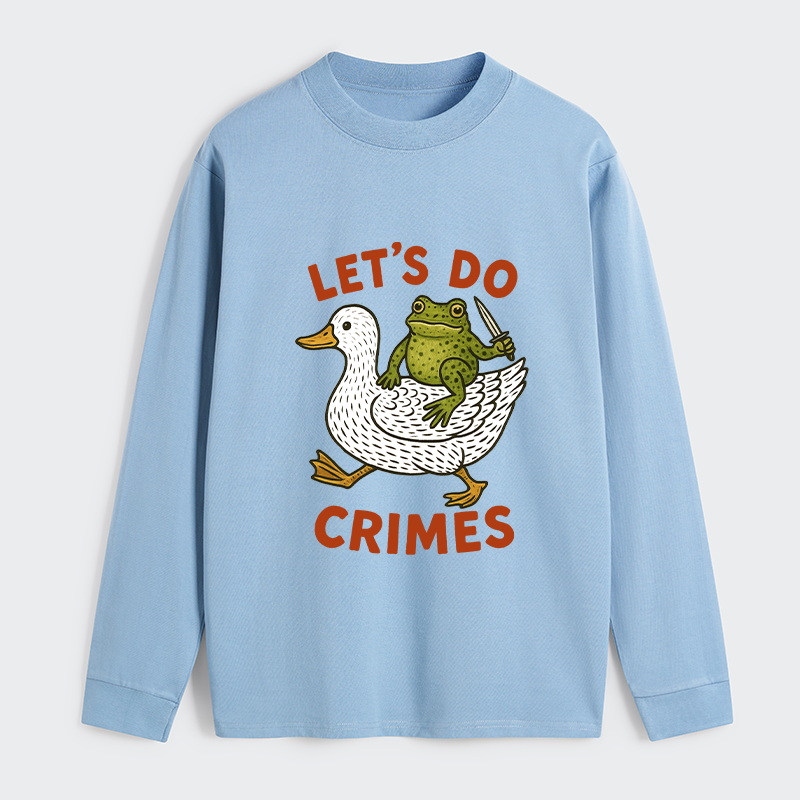 Tokyo-Tiger Frog Ready To Commit Crime Long Sleeve T-Shirt