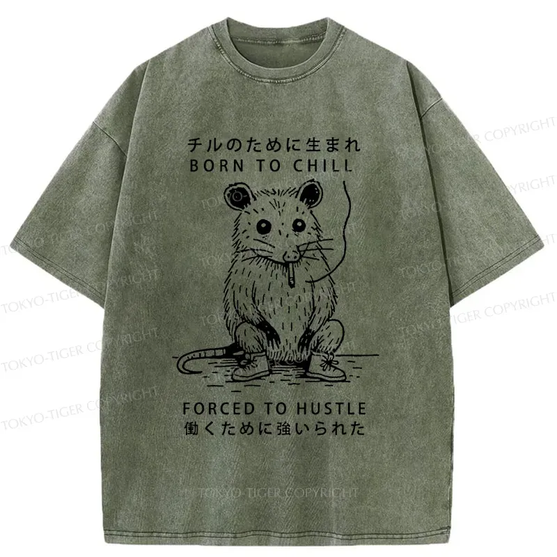 Tokyo-Tiger Busy Possum Washed T-Shirt