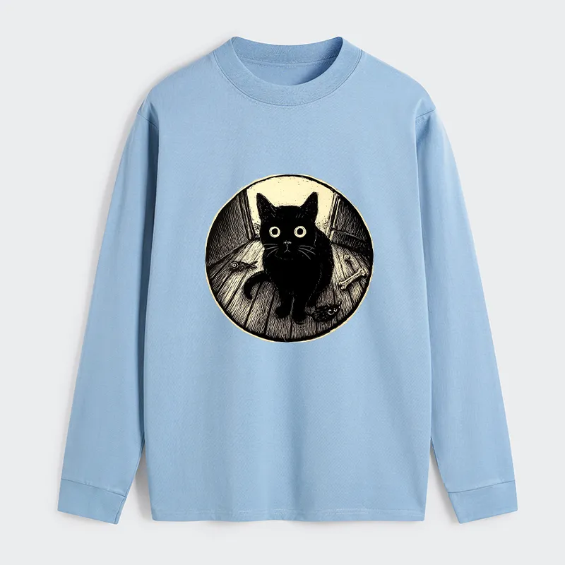 Tokyo-Tiger Waiting Black Cat Classic Long Sleeve T-Shirt