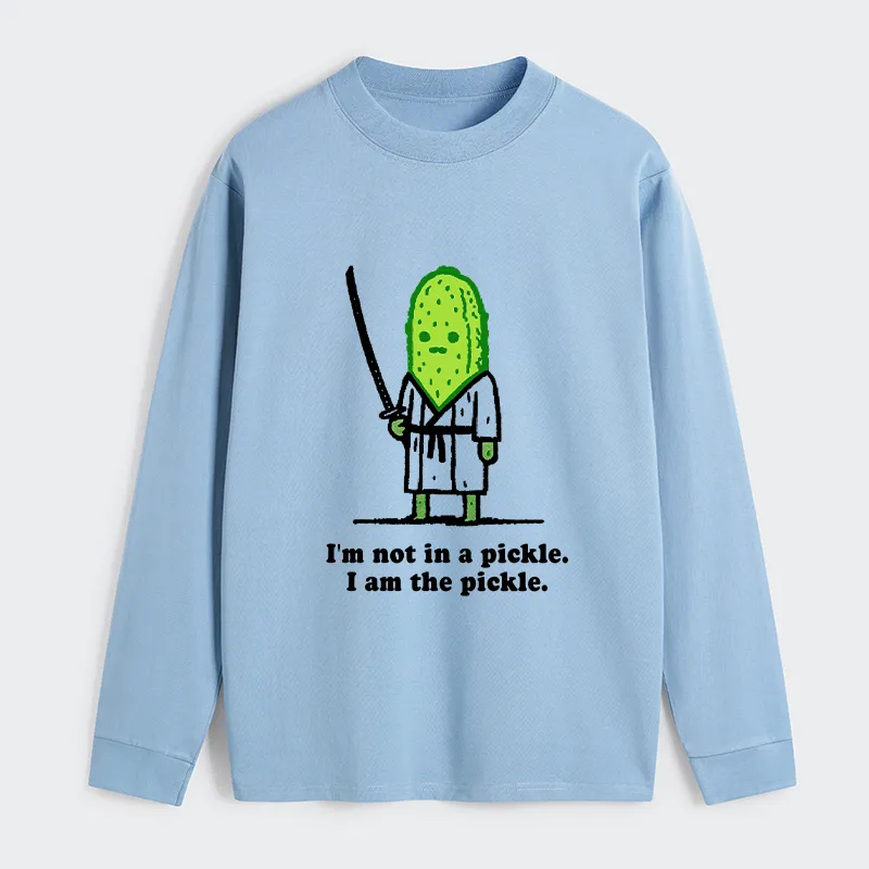 Tokyo-Tiger Funny Cucumber Samurai Classic Long Sleeve T-Shirt