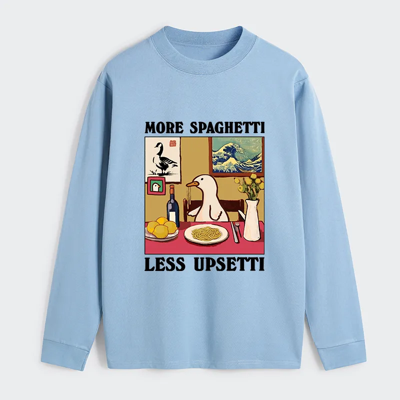 Tokyo-Tiger More Spaghetti Less Upsetti Goose Classic Long Sleeve T-Shirt