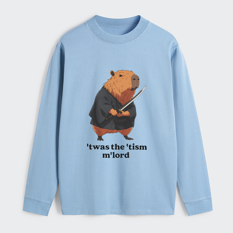 Tokyo-Tiger Focused Samurai Capybara Classic Long Sleeve T-Shirt
