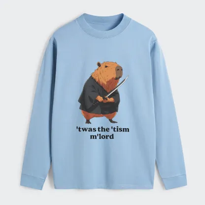 Tokyo-Tiger Focused Samurai Capybara Classic Long Sleeve T-Shirt