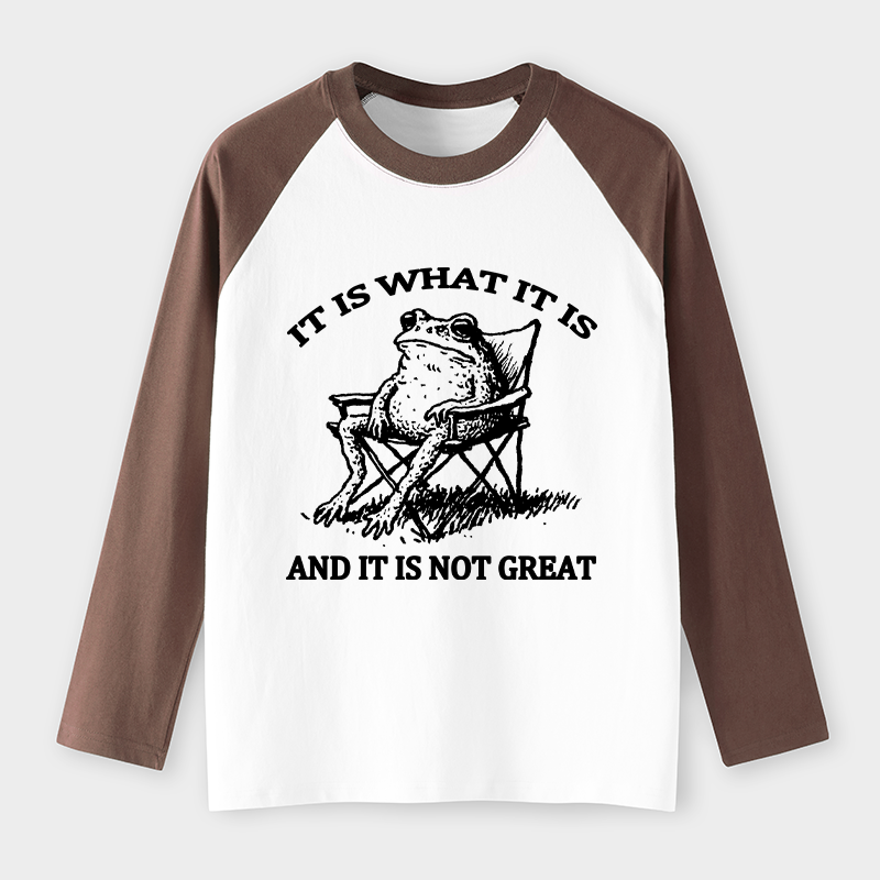 Tokyo-Tiger Resting Frog Funny Raglan Long Sleeve T-shirt