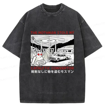 Tokyo-Tiger Mothman Is Stealing Washed T-Shirt