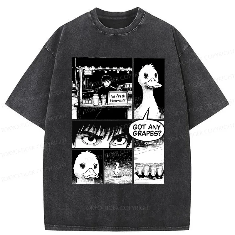 Tokyo-Tiger Duck And Lemonade Washed T-Shirt Sale