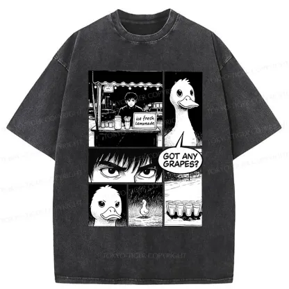 Tokyo-Tiger Duck And Lemonade Washed T-Shirt