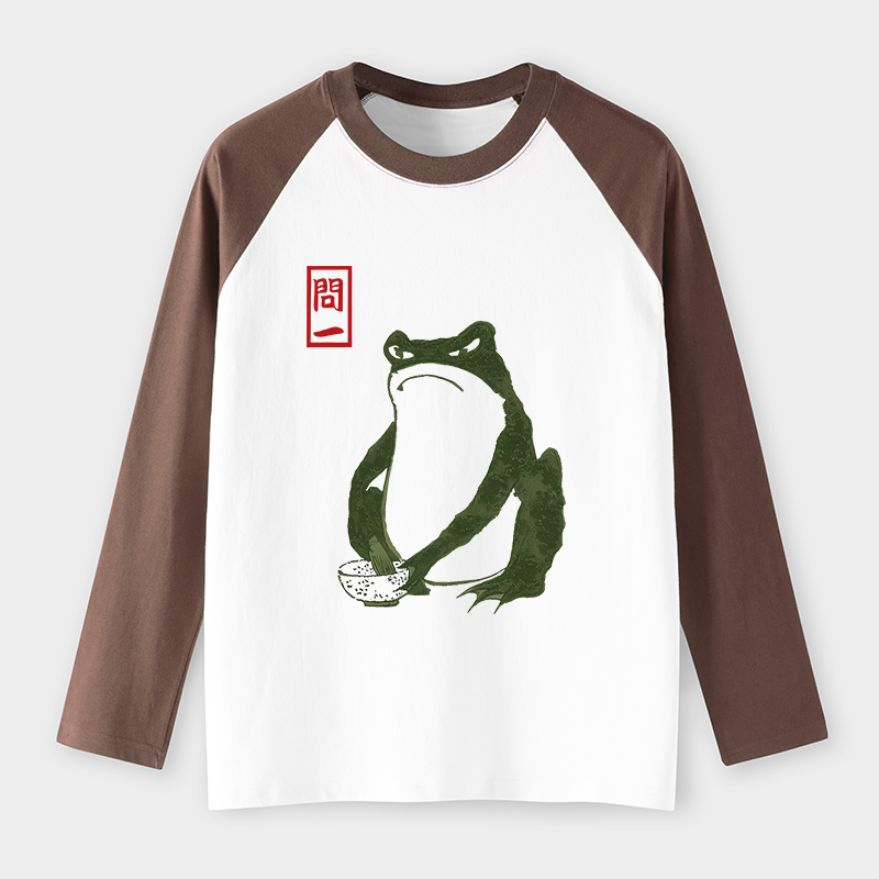 Tokyo-Tiger Hokkaido Wave Japan Raglan Long Sleeve T-shirt