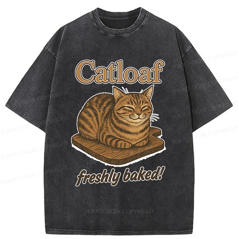 Tokyo-Tiger Japan Catloaf Washed T-Shirt