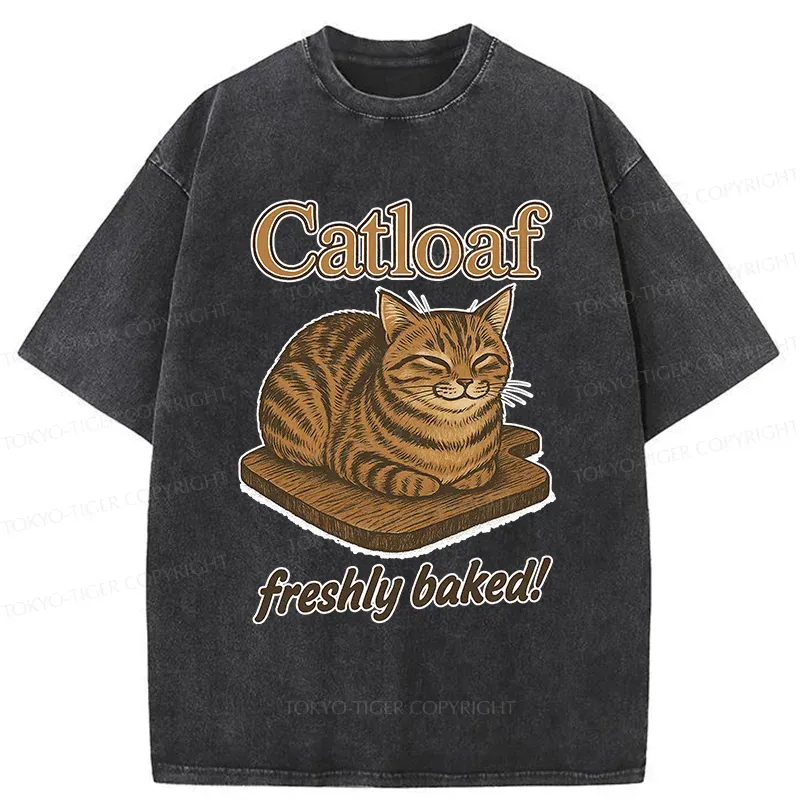Tokyo-Tiger Japan Catloaf Washed T-Shirt
