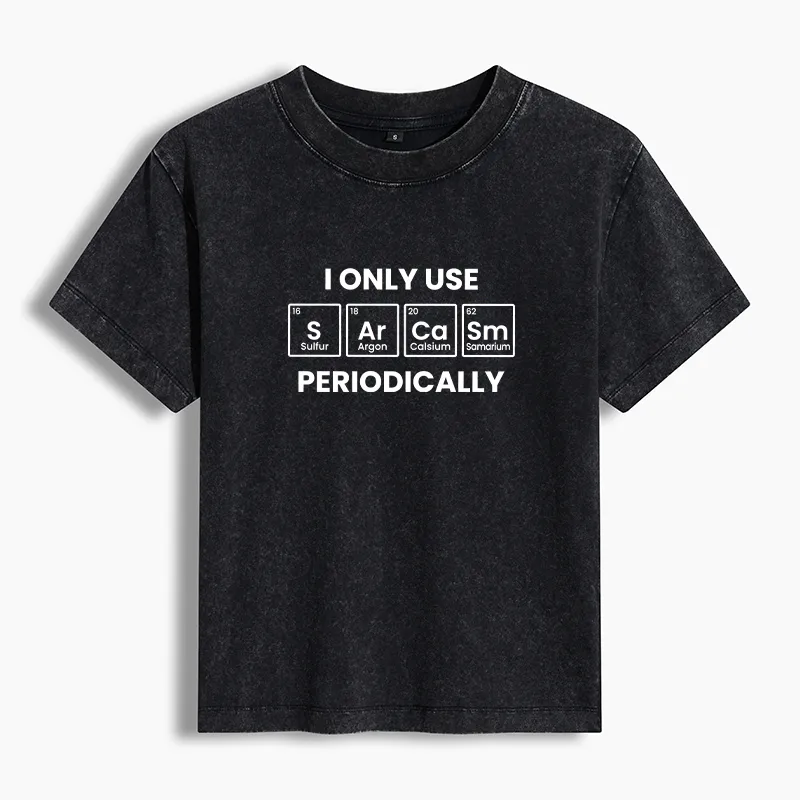 Tokyo-Tiger Interesting Chemical Elements Washed T-Shirt Sale