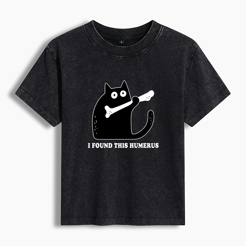 Tokyo-Tiger Cat Found This Humerus Washed T-shirt